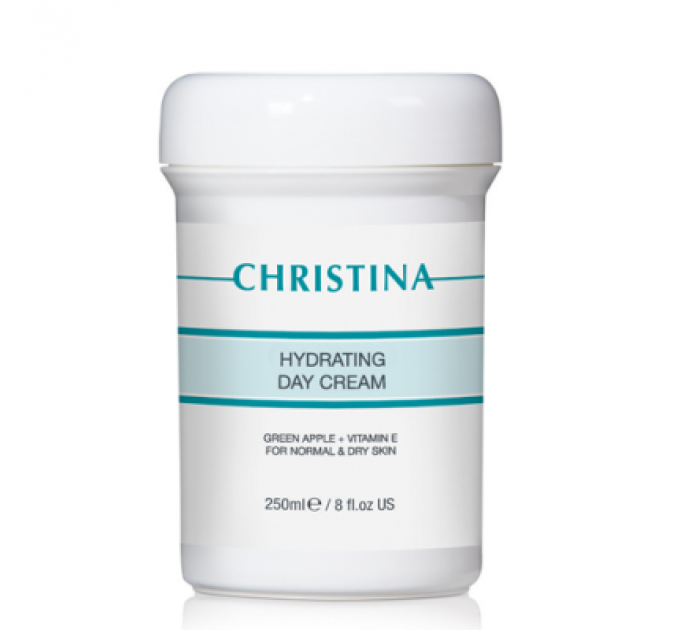 Увлажняющий дневной крем с яблоком и витамином Е для нормальной и сухой кожи Christina Hydrating Day Cream Green Apple + Vitamin E